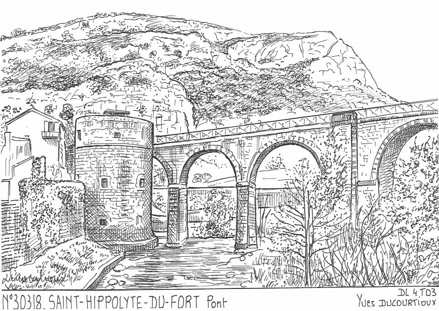 N 30318 - ST HIPPOLYTE DU FORT - pont